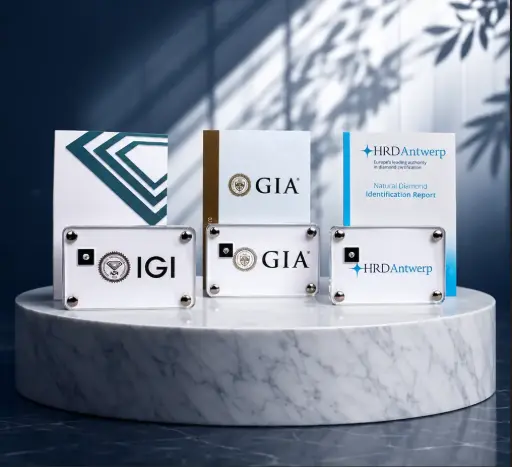 Blister GIA/IGI/HRD per diamante sciolto